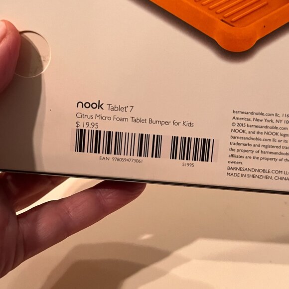 Barnes & Noble Nook Tablet Bumper for Kids 7-Inch Orange (NEW/e/x) - Picture 7 of 15